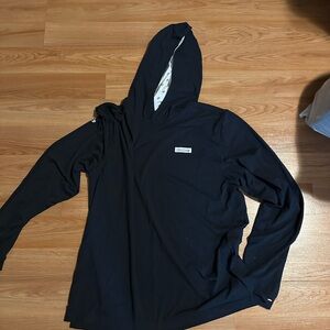 Good Good Navy Blue Hooded Long Sleeve Shirt